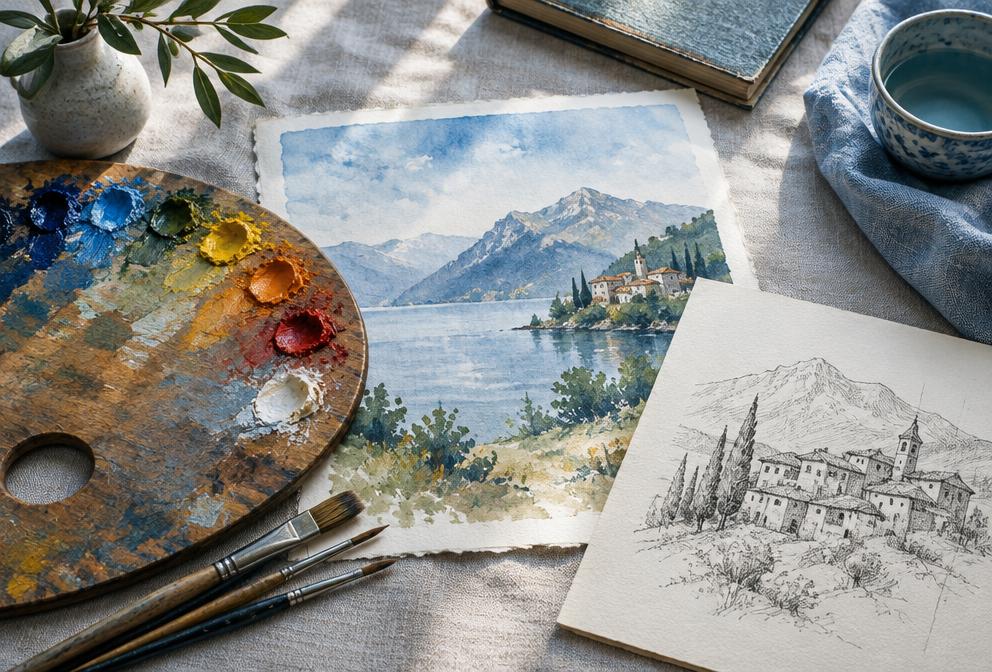Oil painting style preview for Painterly Traditions Set