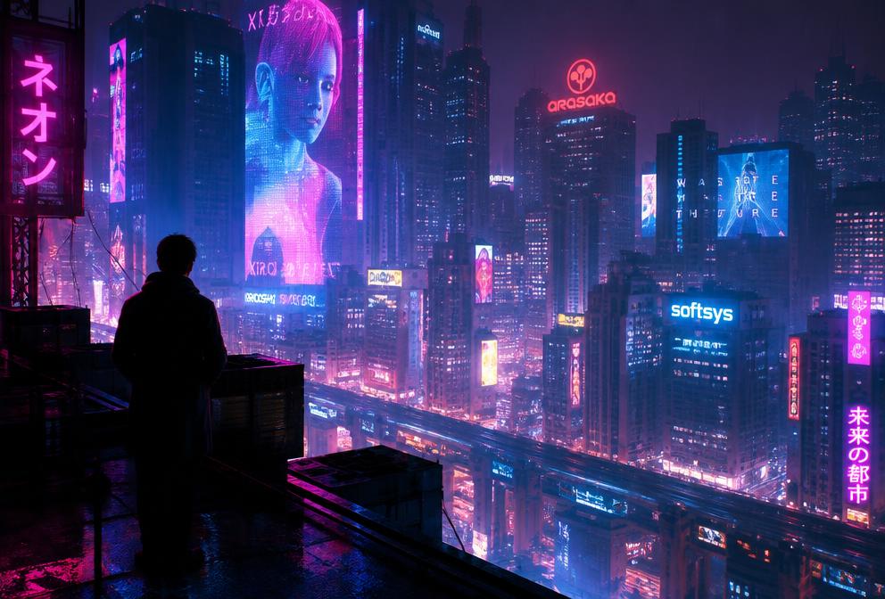 Cyberpunk style preview for Cyberpunk City Flythrough — Runway