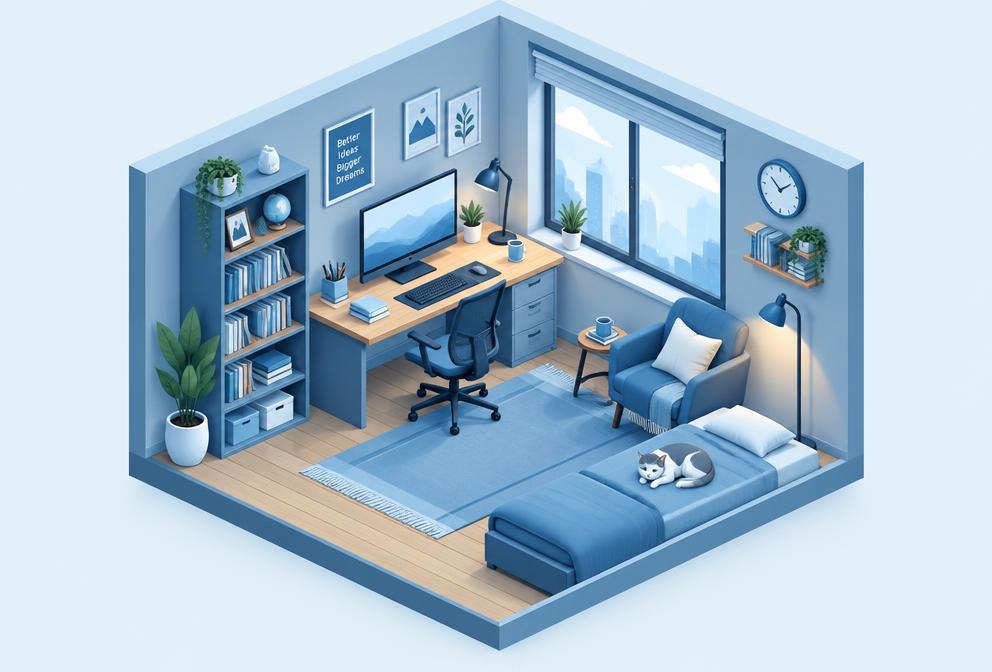 Isometric style preview for Isometric Micro Cities — Ideogram