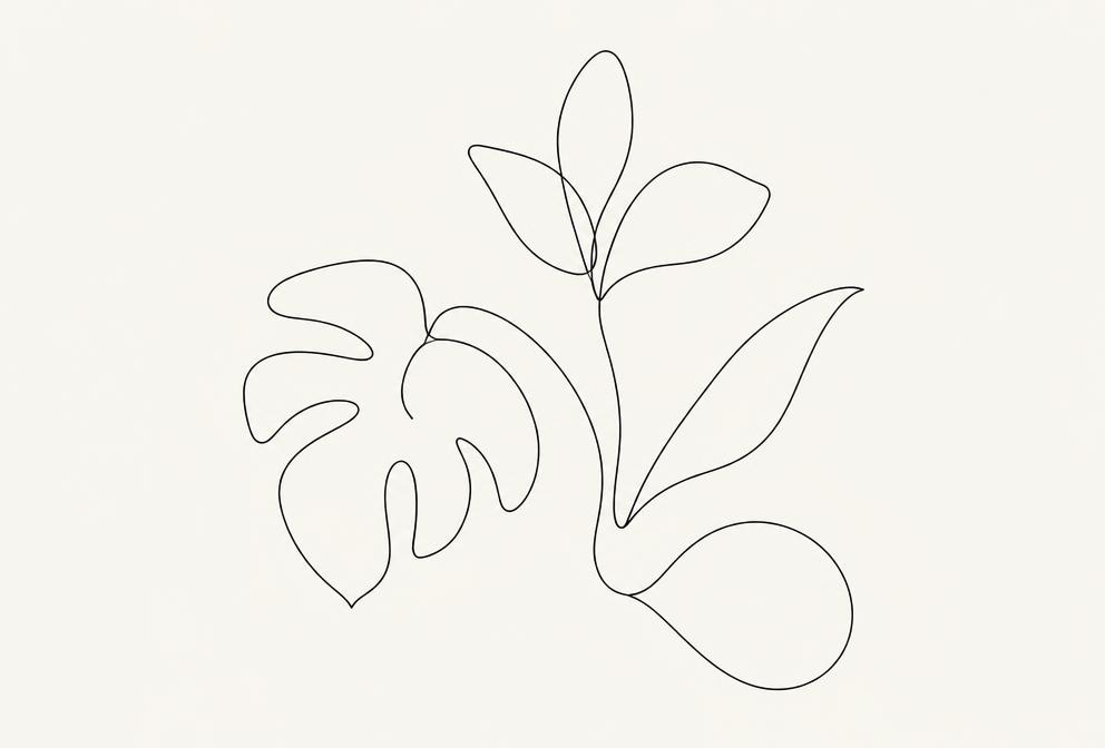 Minimalist line art style preview for Minimal Line Icon System — Flux